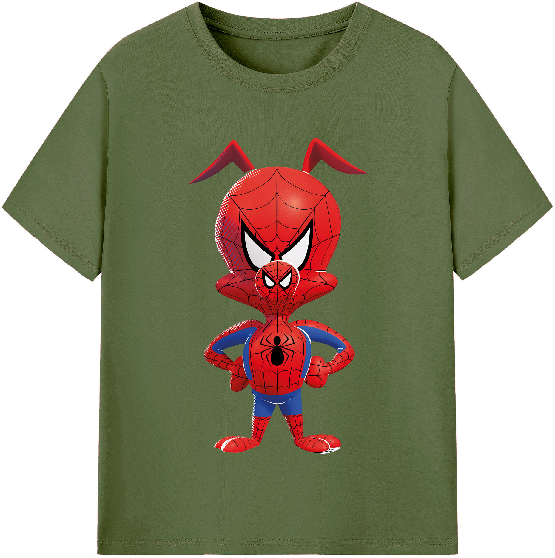 （画像用） Spider Man スパイダーマン 綿100％半袖Tシャツ（フロントプリント）